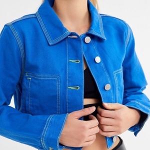 Urban Outfitters Cropped Jean Jacket